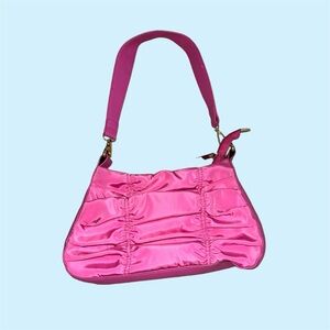 Pink Ruched Purse